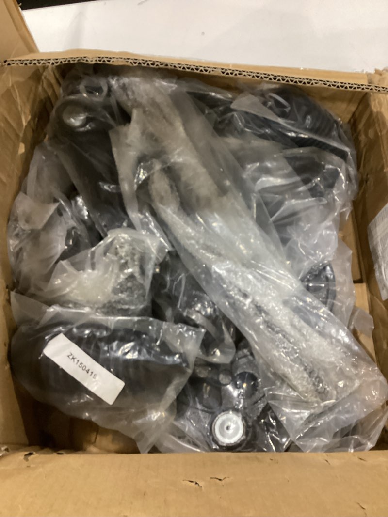 Condition photo showing As Is for unknown condition 16pcs suspension kit for rwd dodge challenger charger magnum 300 2005-2010, front upper and lower control arms and ball joints sway bar links inner and outer tie rod ends and boots