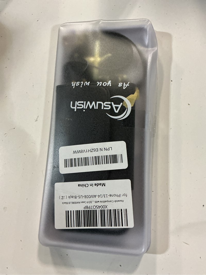 Condition photo showing Good Condition for asuwish phone case for iphone 13 pro 6.1 inch wallet detachable cover and screen protector compatible with magsafe crossbody lanyard strap rfid blocking iphone13pro iphone13 13pro women men black black for iphone 13 pro
