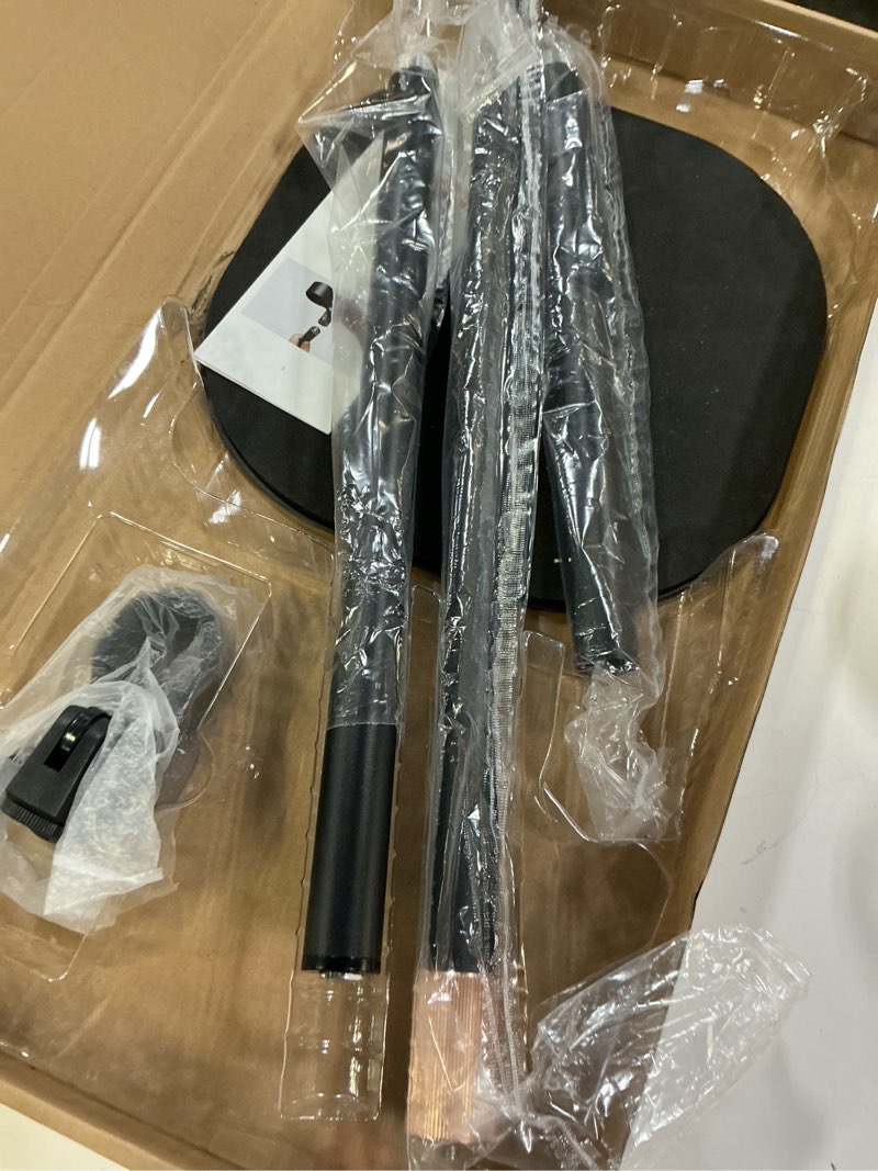 Condition photo showing As Is for Hair Dryer Stand, 1.68M Height Adjustable Blow Dryers Holder, Ultra Stable Holder with 360° Rotating, Universal Clips, Work with All Dryer, Floor Dryer Stand for Salons or Home Use Floor Hair Dryer Stand