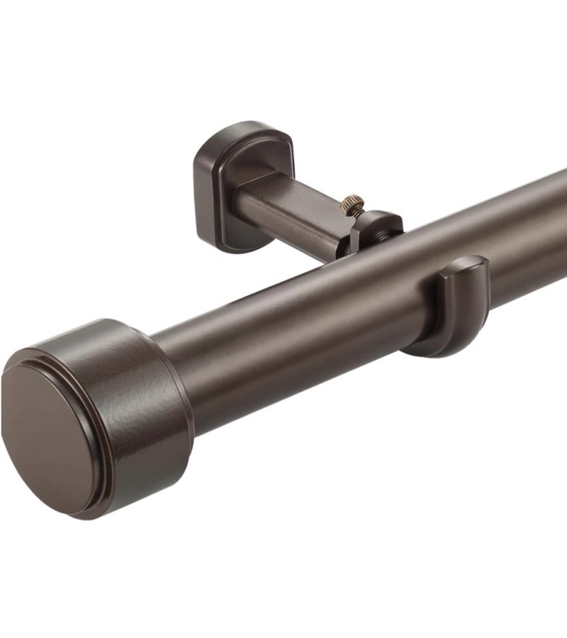 lwiiom heavy duty curtain rods,1 1/4" large diameter premium nonadjustable curtain rod,120in/10ft cu