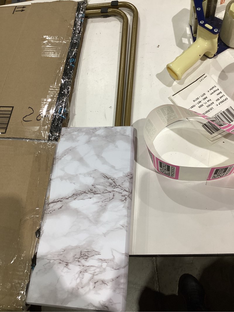 Condition photo showing Good Condition for HUANUO Folding TV Tray Table -Stable Tray Table with No Assembly Required, TV Dinner Tray for Eating, Foldable Snack Tables for Bed & Sofa (Marbling) Marble