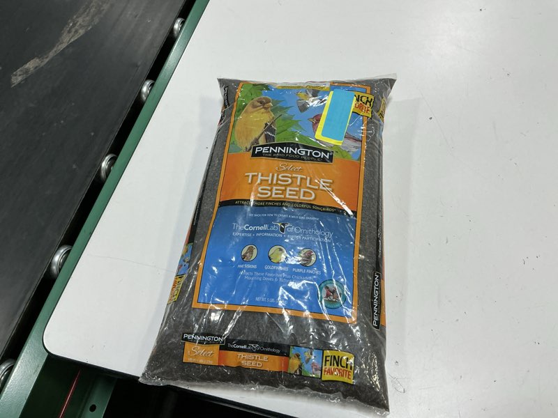 Condition photo showing Good Condition for pennington recipe selects thistle seed  dry wild bird feed and seed  5 lb. bag  1 pack