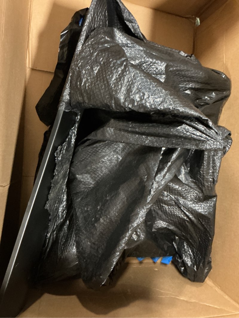 Condition photo showing As Is for Snow Shovel with Wheels,Heavy Duty Steel Snow Shovel Pusher for Driveways,Sidewalks,3 Level Adjustable Handle and Angle Blade Push Plow