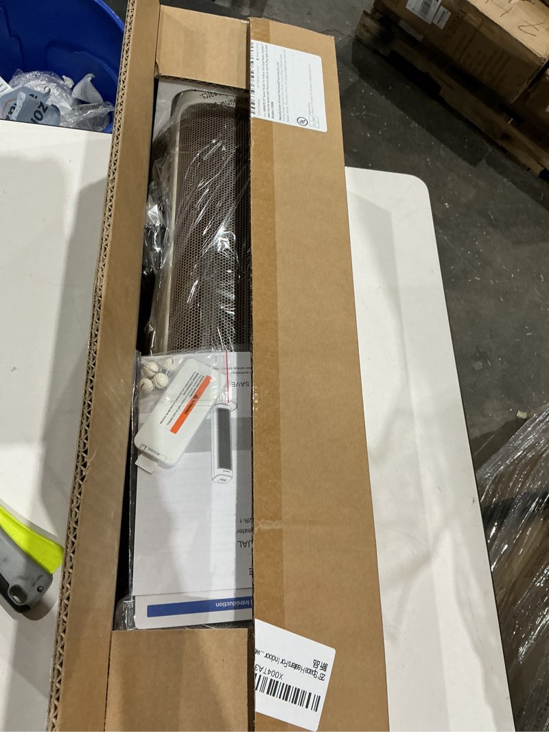 Condition photo showing New/Like New for 25" space heaters for indoor use large room, electric heaters for indoor use with thermostat, oscillating room heaters with timer, remote control, overheat protection tower heater for bedroom (beige)