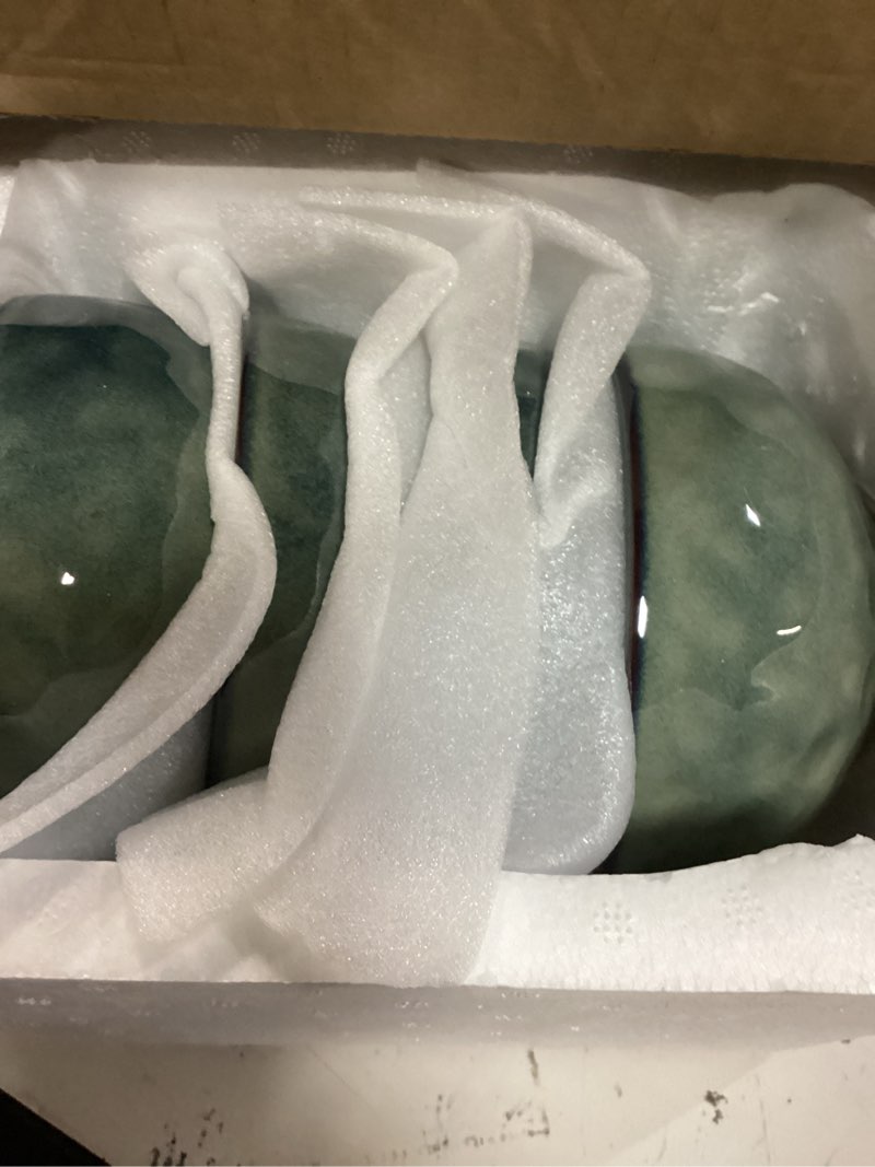 Condition photo showing New/Like New for vancasso starry 24oz bowls for soup, ceramic deep soup bowls set of 4, green cereal bowls set for kitchen, salad bowls set, pasta oatmeal bowls, lead-free, dishwasher & microwave oven safe 5.8 inch dark green