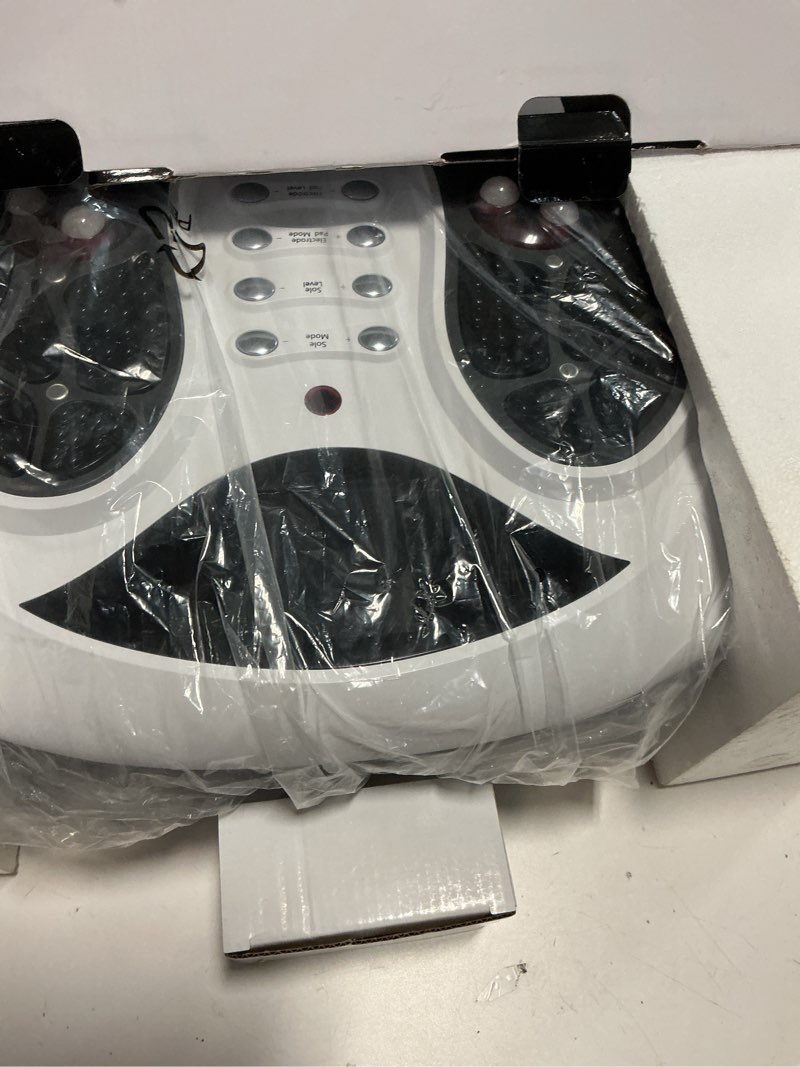 Condition photo showing New/Like New for fit king neuropathy pain relief for feet massager, ems foot massager for neuropathy with tens pads, foot circulation stimulator for plantar fasciitis, diabetes feet pain relief white