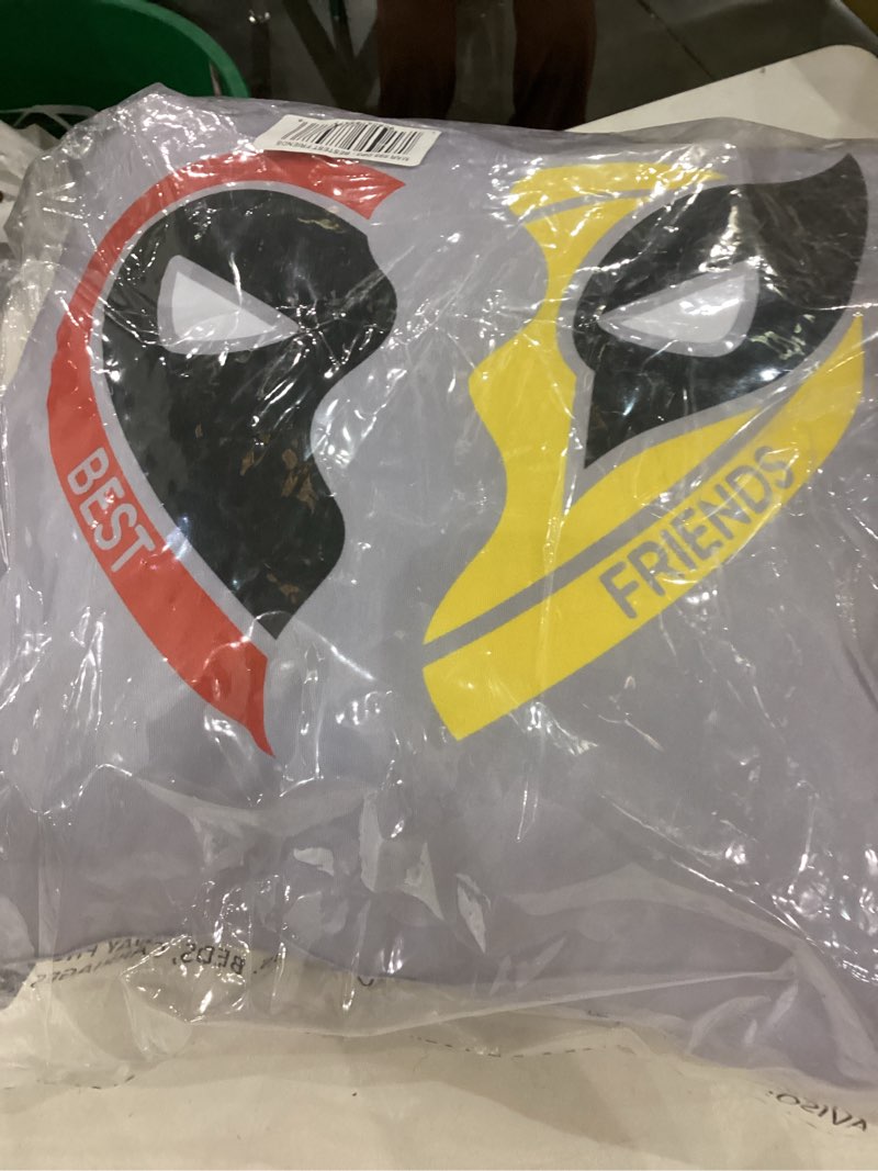 northwest deadpool throw pillow, 18" x 18", bestest of friends