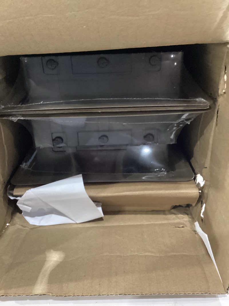 Condition photo showing New/Like New for floor register fits 6x14 and 14x6 duct opening - floor vent covers with heavy duty steel - wide adjustable louvers for maximum airflow - vent covers for home floor & wall & ceiling - brown - 4 pack brown 6" x 14" 4 pack