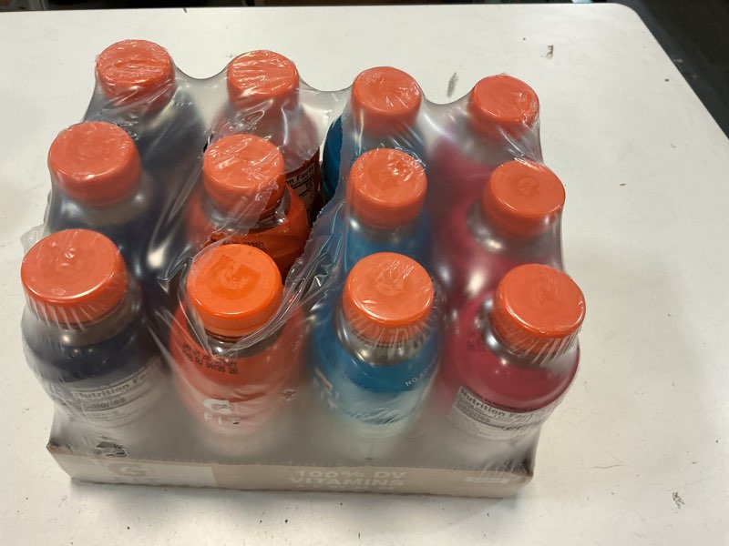 Condition photo showing New/Like New for  (BBD : 12 /18 /2025 ) Gatorade Fit Electrolyte Beverage  Healthy Real Hydration  New 2.0 4 Flavor Variety Pack  16.9.oz Bottles (12 Pack)