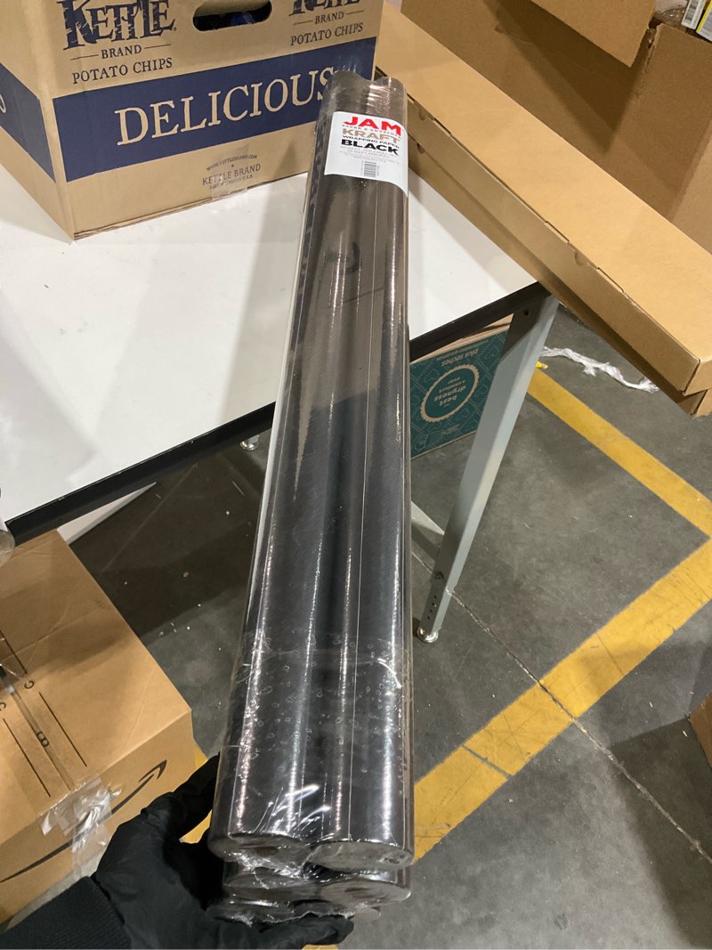 Condition photo showing New/Like New for JAM PAPER Black Kraft Gift Wrapping Paper Roll - 2 packs of 25 Sq. Ft.: Solid Matte for All Occasions, Love & Romance Theme
