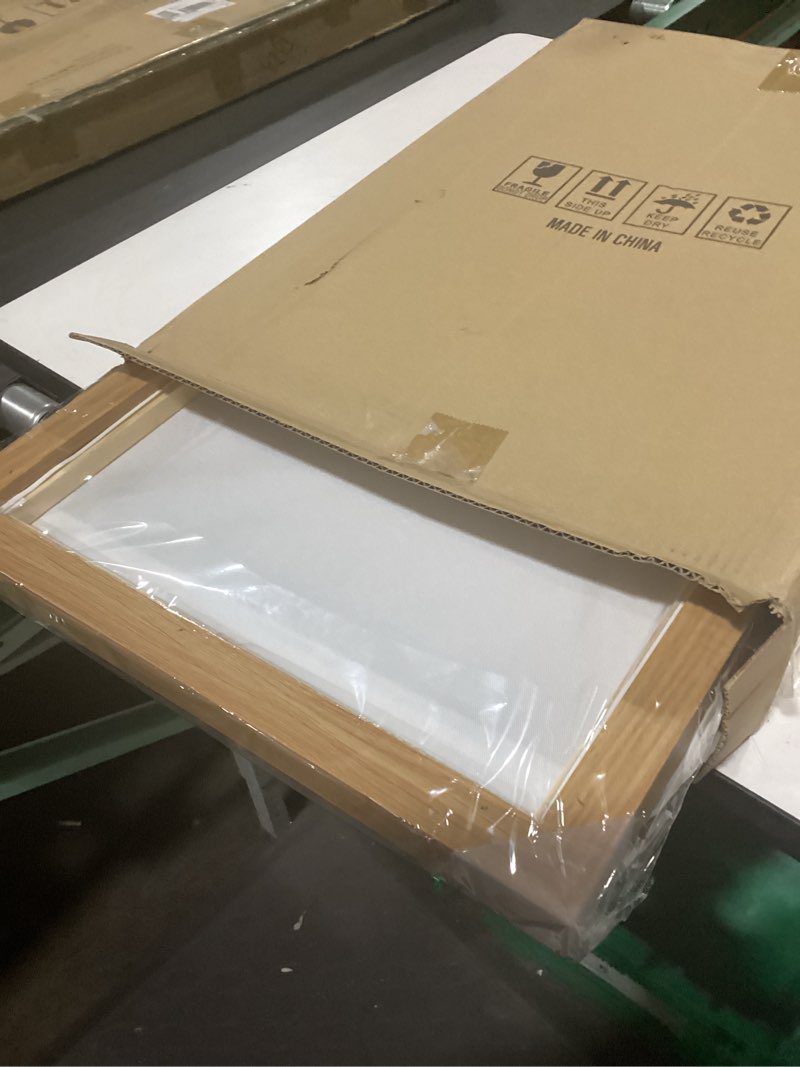 Condition photo showing Good Condition for Large Retro Framed Wall Art - Natural Float Framed Vintage Flowers Canvas William Morris Painting Pictures Rustic Floral Pattern Prints Artwork for Living Room Bedroom Office Decor 48" X 24" Set of 3 16" X 24" X 3pieces Framed Brown