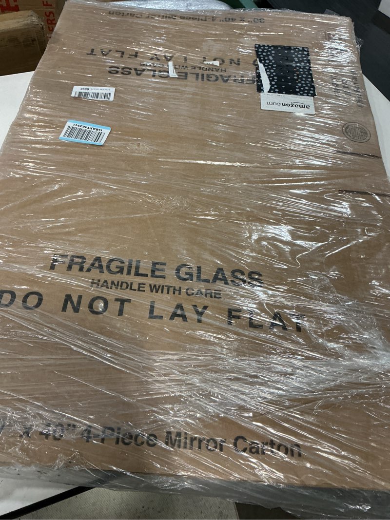 Condition photo showing Good Condition for partners brand mirror boxes, 4-piece, 30' x 40' x 3 1/2' 1 piece of 30' x 40', kraft (1 set of 4 pieces)