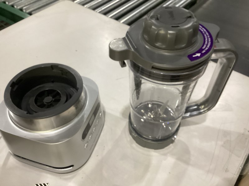 Condition photo showing Good Condition for Ninja SS151 TWISTi Blender DUO, High-Speed 1600 WP Smoothie Maker & Nutrient Extractor* 5 Functions Smoothie, Spreads & More, smartTORQUE, 34-oz. Pitcher & (2) To-Go Cups, Gray 1400 Peak Watts
