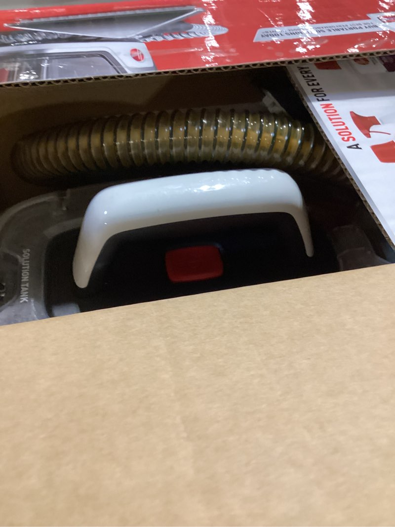 Condition photo showing As Is for Hoover CleanSlate Plus Portable Carpet + Upholstery Spot Cleaner Machine, Powerful Suction with Versatile Tools, Pet Stain Remover, Car and Auto Detailer, Pair with Hoover Carpet Cleaner Solution