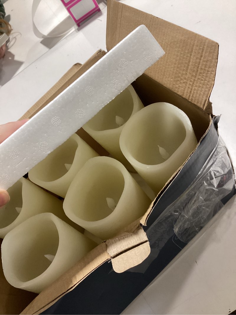 Condition photo showing Good Condition for H-BLOSSOM Flameless Candles Battery Operated Real Wax Pillar LED Candles with 10 Key Remote Control Cycling 24 Hours Timer Set of 6 (3" x 6" Remote)