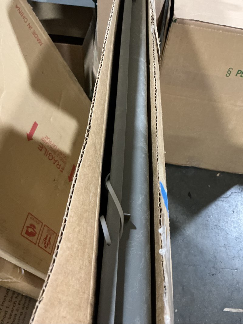 Condition photo showing Good Condition for camco low profile washing machine drain pan with pvc fitting, 29 inch x 33 inch id and 31 inch x 35 inch od - protects your floors from washing machine leaks - easy to use - pewter - 20788 standard packaging pewter 30.5" x 34.5"