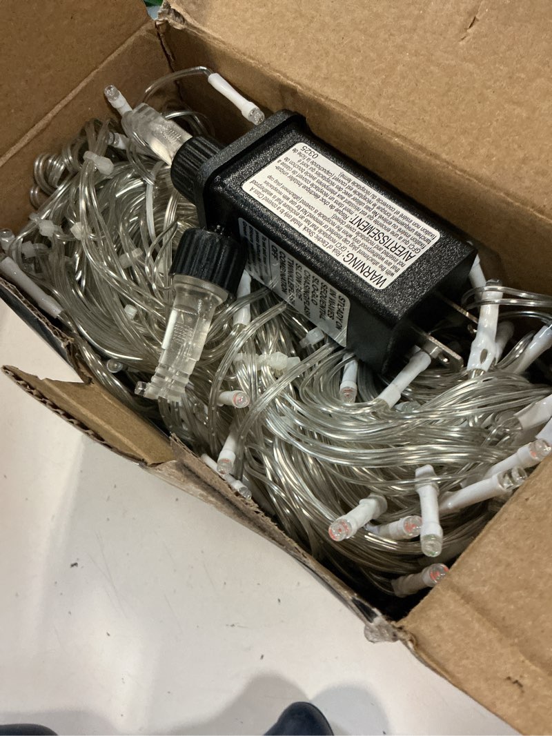 Condition photo showing New/Like New for led christmas lights outdoor christmas decorations hanging light 400led 8 modes 75 drops, waterproof outdoor indoor fairy christmas lights for party, holiday, wedding, eaves decorations (multicolor)