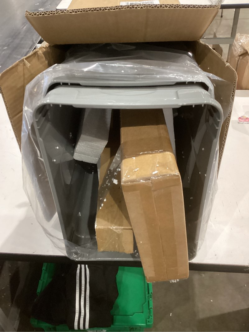 Condition photo showing Good Condition for similar to vevor pull-out trash can  x2 double under mount kitchen waste container, heavy duty garbage recycling bin with door kit and soft   close slide, for kitchen cabinet, sink, under counter (grey) with soft close 100 qt (50 qt x 2