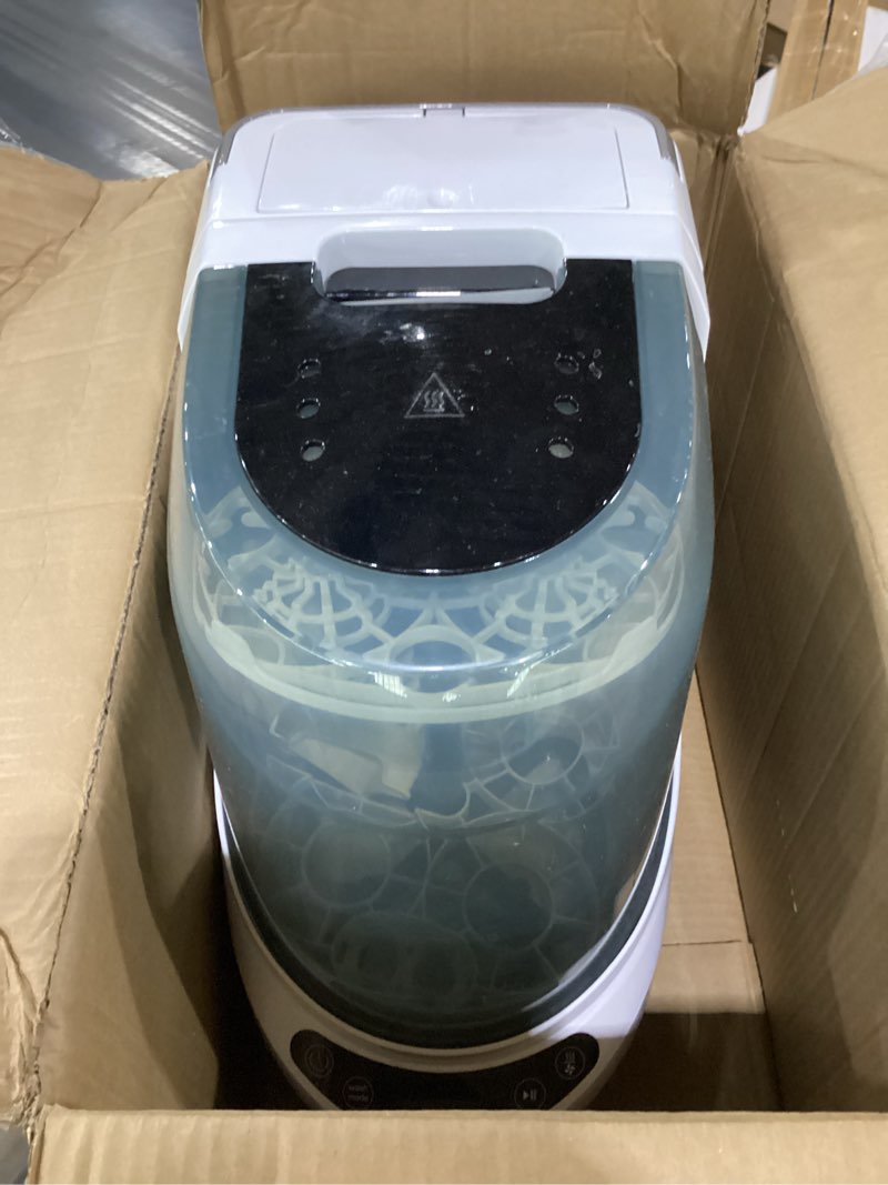 Condition photo showing Good Condition for not tested**** baby brezza baby bottle washer pro - clinically proven better cleaning - washer, sterilizer + dryer in one appliance for essentials like bottles + pump parts – machine replaces brushes + racks
