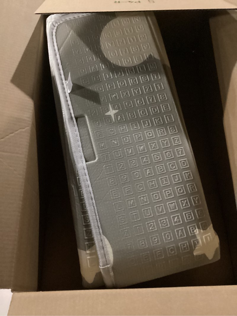 Condition photo showing As Is for Baby Play Mat 79x 71 Inch, Extra Large Foldable Play Mats for Babies and Toddlers, Waterproof & Anti-Slip Portable Baby Floor Mat for Tummy Time, Non Toxic Foam Play Mat for Floor Travel Bag Forest 71x79x0.4 Inch