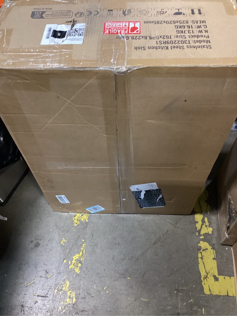 Condition photo showing New/Like New for vevor drop in kitchen sink 30 inch kitchen sink workstation, 304 stainless steel top mount sinks, drop-in single bowl with ledge & multiple accessories sink for rv, prep kitchen, bar 30 x 22 x 9inch 30 x 22 x 9inch silver
