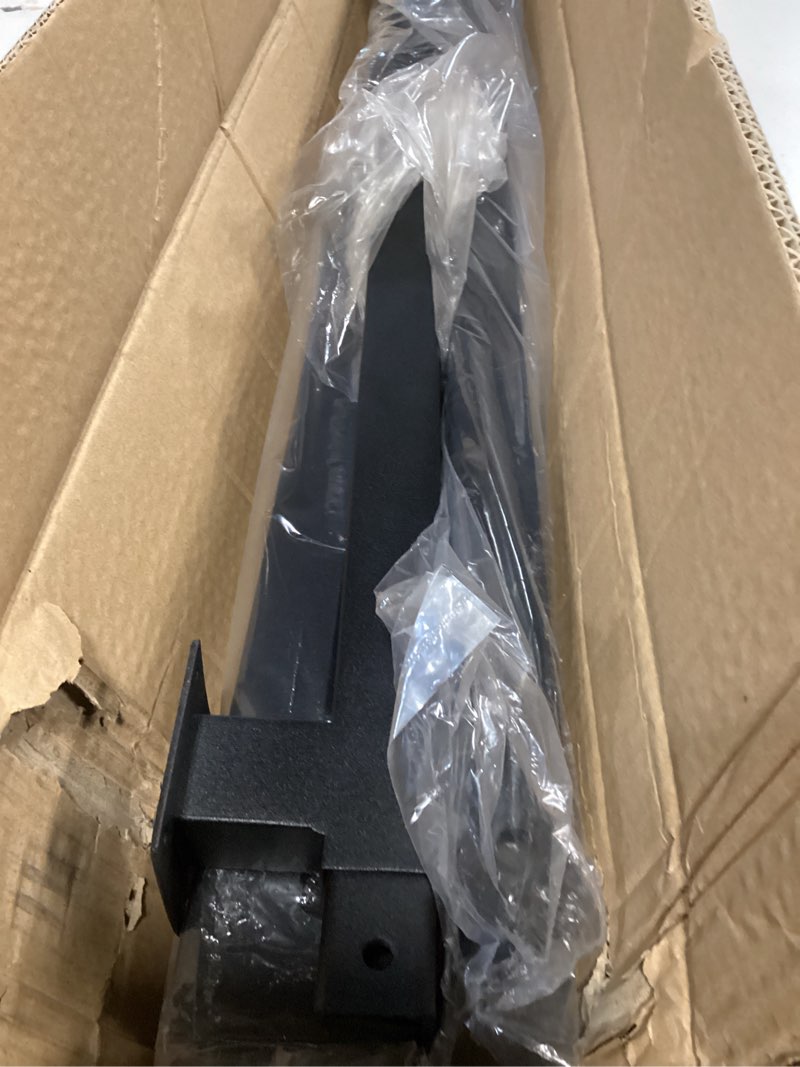 Condition photo showing Good Condition for 12FT Stair Railings Indoor, Black Iron Railings for Stairs, Industrial Handrail Wall Mounted, Hand Railing for Stairs Indoor 500lbs Load Capacity, Sturdy Stair Railing for Loft Porch Deck, 4 Sections 12 Feet Black