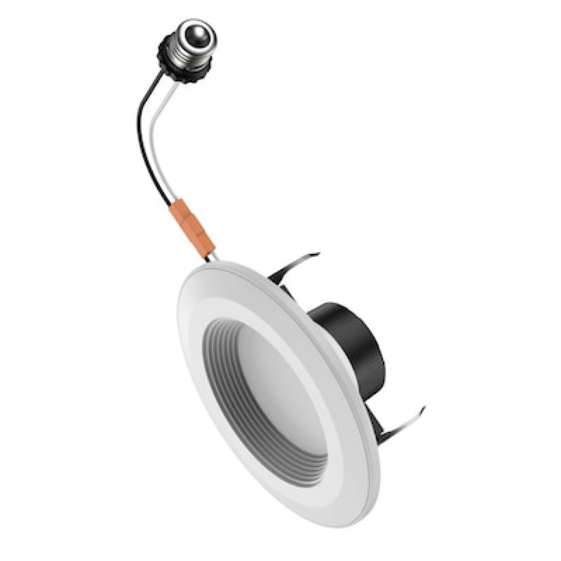 Utilitech White 5-in or 6-in 650 -Lumens Switchable white Round Dimmable LED