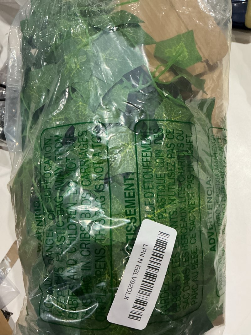 Condition photo showing New/Like New for freyalife fake vines for room decor(12 pack 84 ft),with ce certified 80 led string lights,artificial plant ivy for aesthetic home bedroom wall wedding party office patio indoor, outdoor garden décor ivy string lights-usb battery box 12pack vines-80led