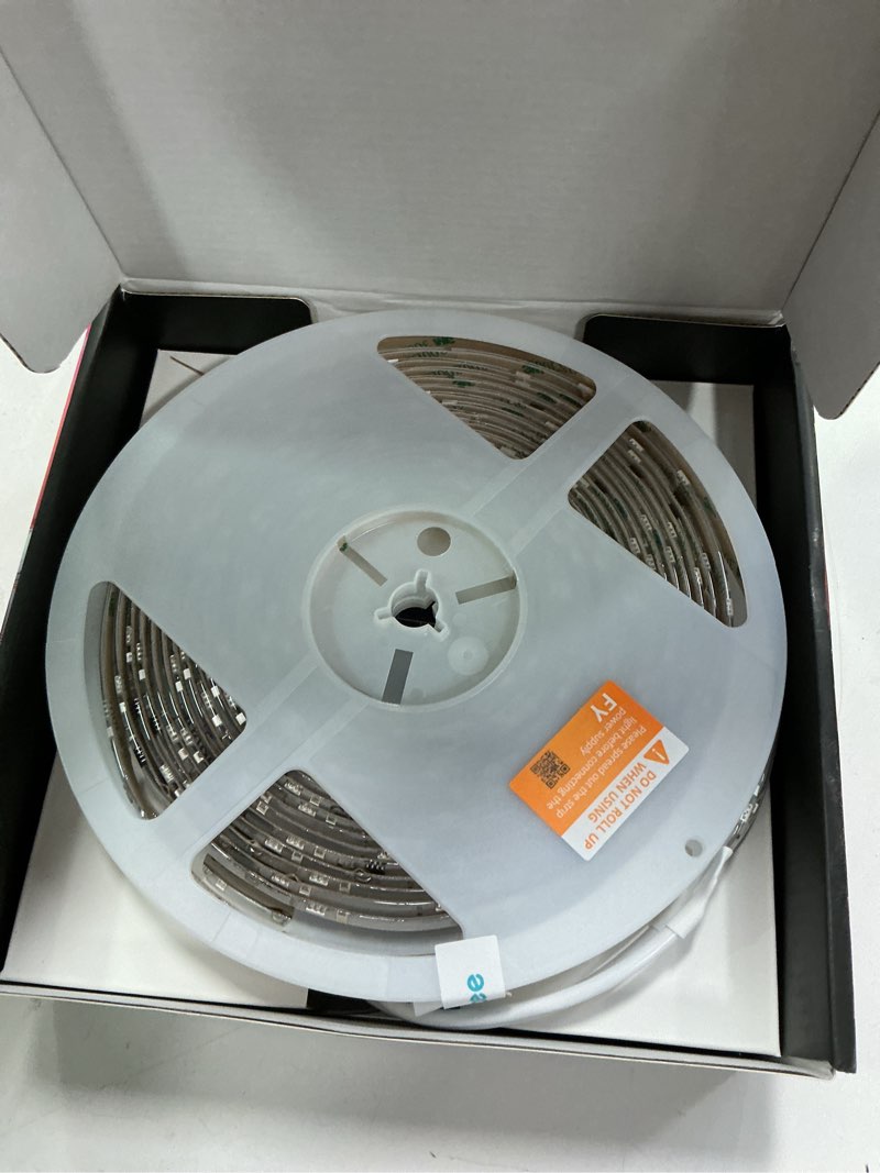 Condition photo showing As Is for Govee - 49.2ft Wi-Fi RGBICW LED Strip Light - Multi