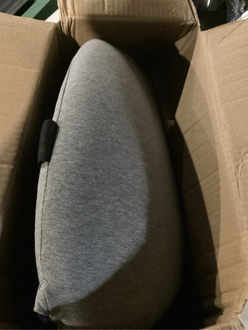 Condition photo showing Good Condition for C CUSHION LAB Extra Dense Lumbar Pillow - Patented Ergonomic Multi-Region Firm Back Support for Lower Back Pain Relief - Lumbar Support Cushion with Strap for Office Chair, Car, Sofa, Plane - Grey