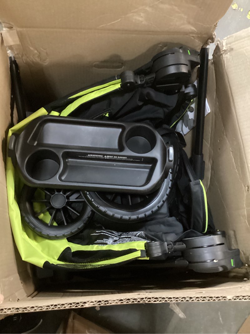 Condition photo showing As Is for evenflo pivot xplore all-terrain stroller wagon (wayfarer black) pivot xplore wayfarer black