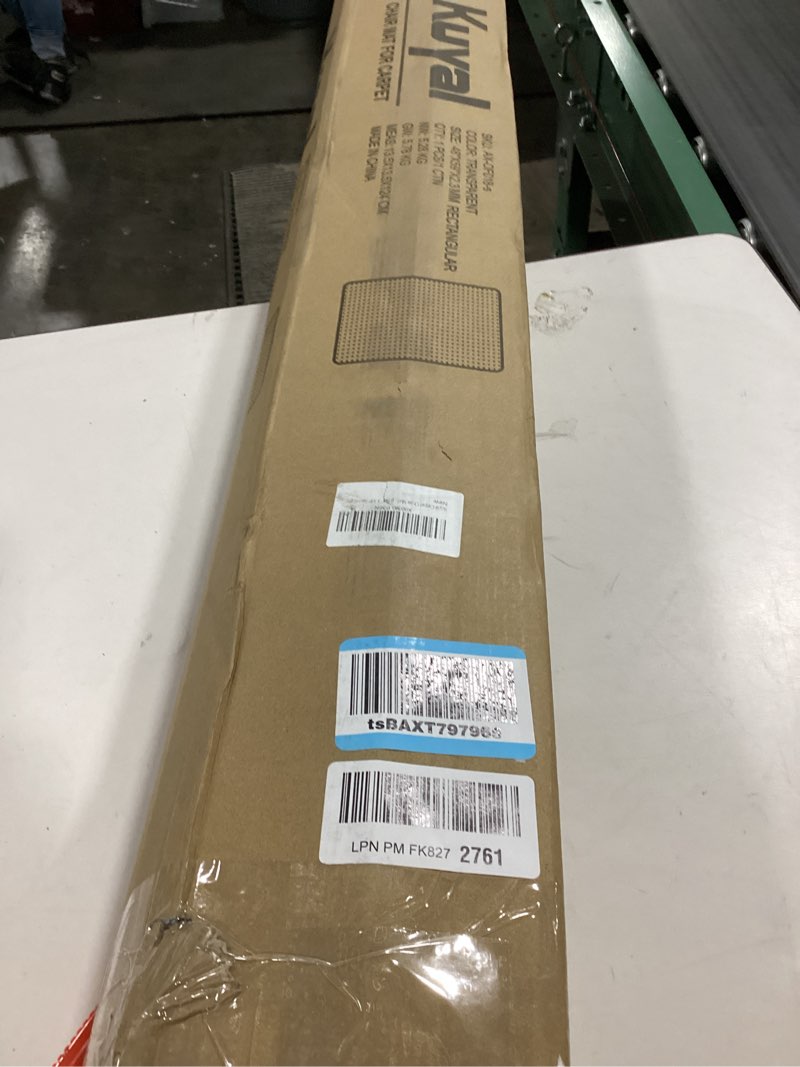 Condition photo showing Good Condition for Kuyal Carpet Chair Mat, 48" x 59" PVC Home Office Desk Chair Mat for Floor Protection, Clear, Studde