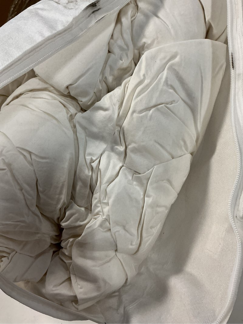 Condition photo showing Good Condition for luxe goose down comforter, full/queen, white