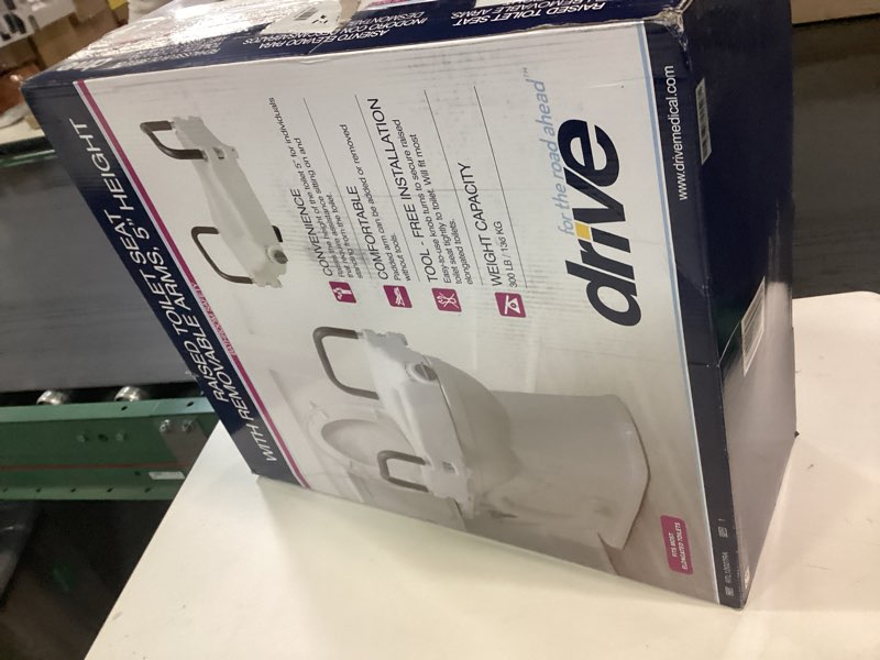 Condition photo showing Good Condition for Bath SafetyRaised Toilet Seat Product Description: Elev.Toilet Seat w/ RemArms,RTL,1 EA