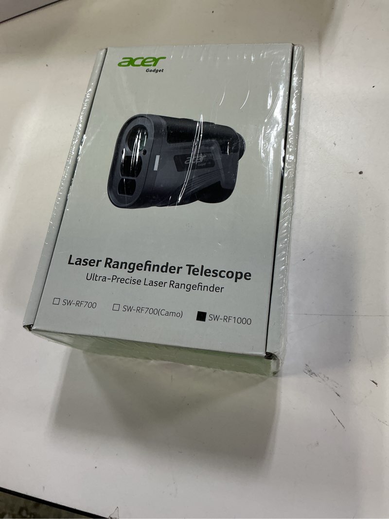 Condition photo showing New/Like New for Acer Gadget Golf Rangefinder with Slope - 800/1200Yards Range Finder for Hunting, 6X Magnification with Flag Pole Locking Vibration, Rechargeable Battery with Magnet Stripe, Golf Accessories for Men B-1200Yards-Black