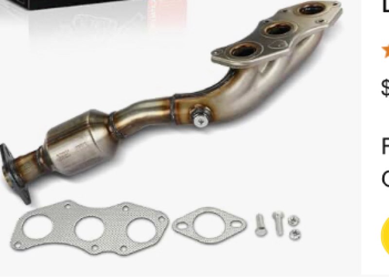 [front right]fortunaflow exhaust manifold catalytic converter compatible with lexus is250 2006-2015 