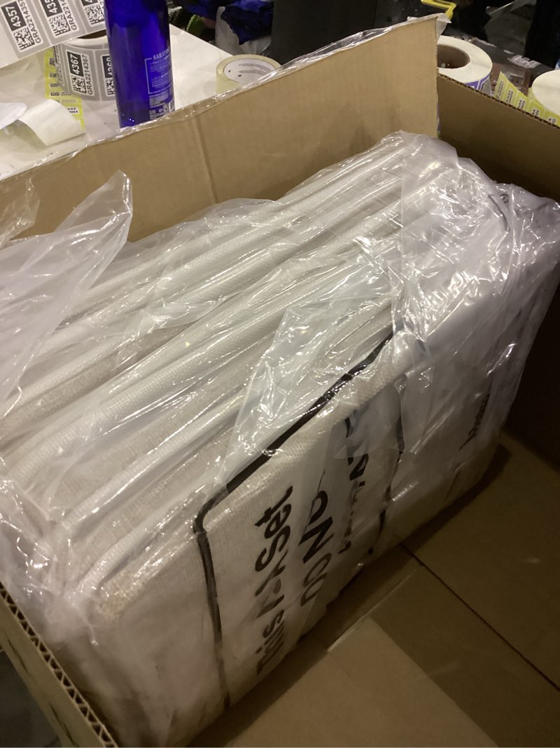 meekoo 8 Pack Collapsible Storage Bins Fabric Storage Bins Polyester Fabric Baskets with Handles Lin