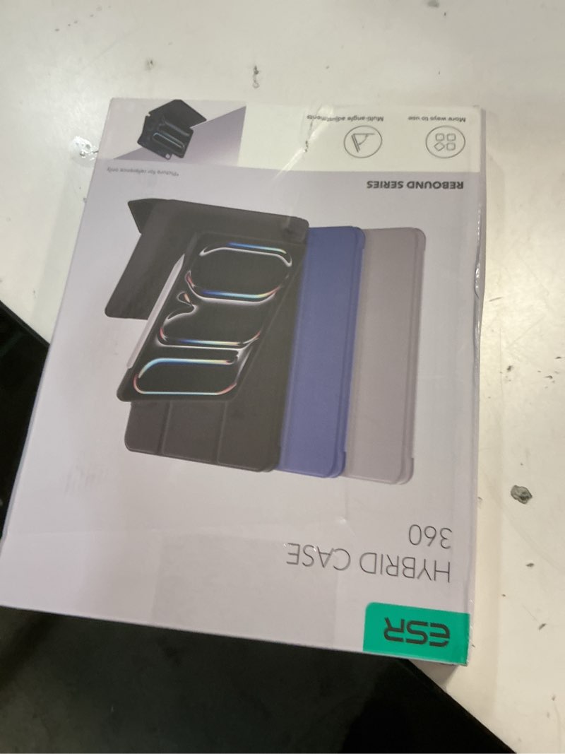 Condition photo showing New/Like New for esr for ipad pro 11 inch case (m5/m4) 2025/2024, removable magnetic cover with pencil holder, vertical stand, fully supports pencil pro and pencil (usb-c), rebound 360 series, black pro 11" m5/m4 (2025/2024) black