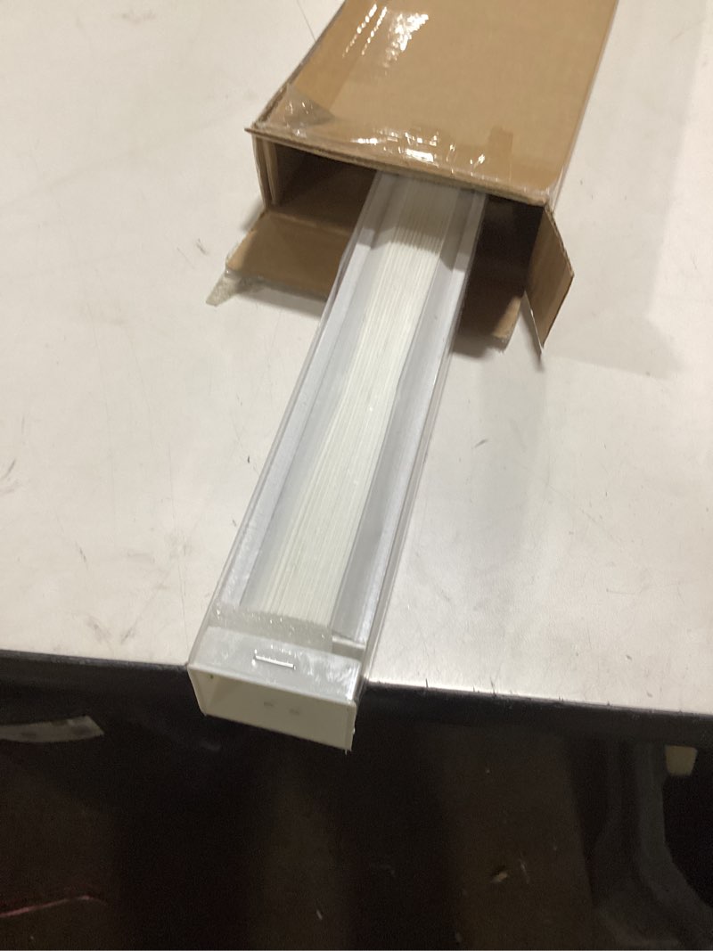 Condition photo showing New/Like New for LazBlinds Tool-Free Cordless Pleated Shades with Suction Cups Light Filtering Top Down Bottom Up Pleated Blinds for Window Size 33" W x 64" H, White White 33" W x 64" H