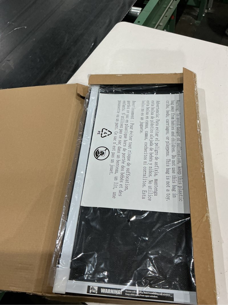 Condition photo showing Good Condition for paramondo expandable window screen, horizontal (10" h x 19.6" - 36" w, 2 pack) adjustable window screens, replacement window screens for house windows small (10" h x 19.6"-36" w, 2 pack) white frame + black mesh