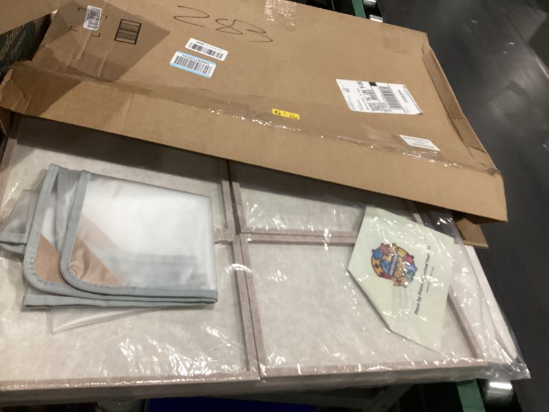 Condition photo showing As Is for Jigsaw Puzzle Board with 4 Sorting Trays, 1000 Pieces Playing Surface with Protective Cover, 31.5" x 24" Felt Display Board