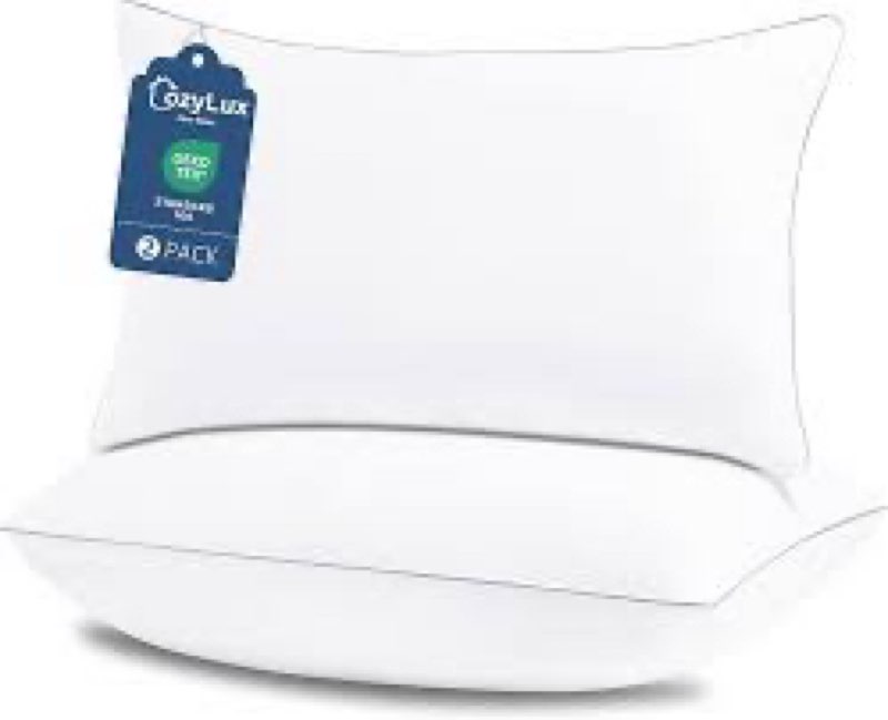 CozyLux Pillows Queen Size Set of 2, Hotel Quality Bed Pillows for Sleeping 2 Pack, Cooling Pillows 