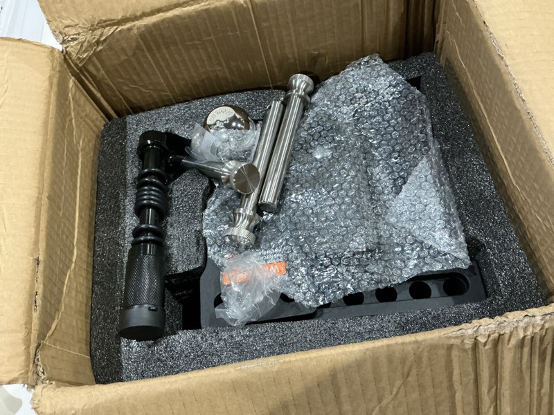 Condition photo showing As Is for fastgo trailer hitches - fits 2.5" receiver, adjustable trailer hitch ball mount, tri ball (1-7/8" x 2" x 2-5/16") drop hitch, tow hitch, truck hitch, anti-theft, 5" drop/rise, 18,500gtw 5" drop tri-ball