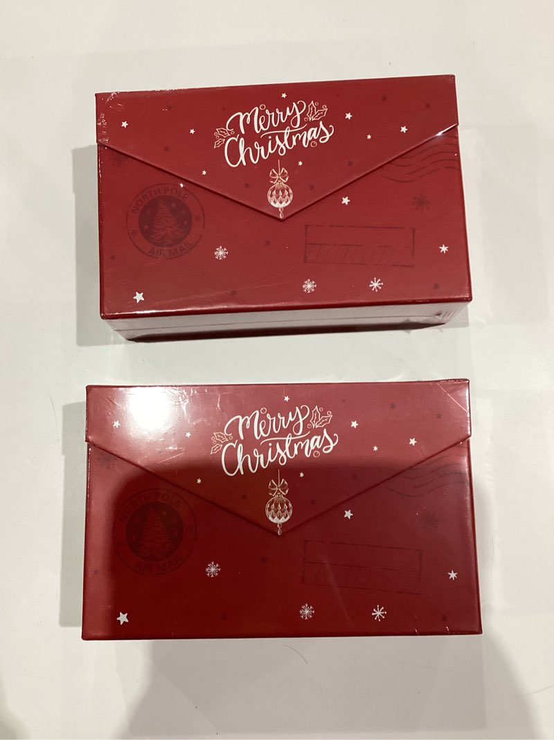 Condition photo showing New/Like New for BIOBROWN Boxed Christmas Cards with Envelopes and Card Organizer (Pack of 24)—Boxed Holiday Gift Card and Envelopes Christmas Gift Cards Assortment Box with Storage Case and Wax-Style Stickers Christmas Box