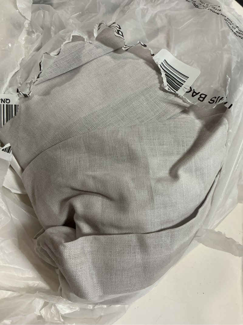 Condition photo showing Good Condition for european linen curtain, 96x96, cloud