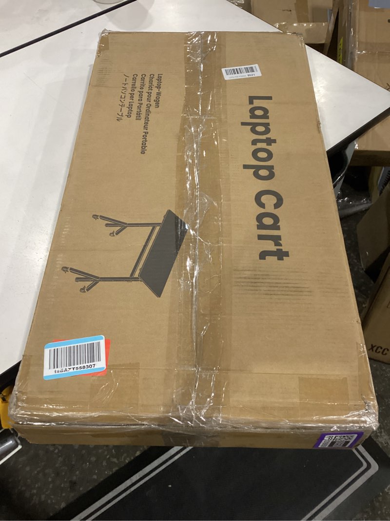 Condition photo showing New/Like New for huanuo 32'' small standing desk with wheels,28.7"-46.1" heigh adjustable portable rolling desks,mobi