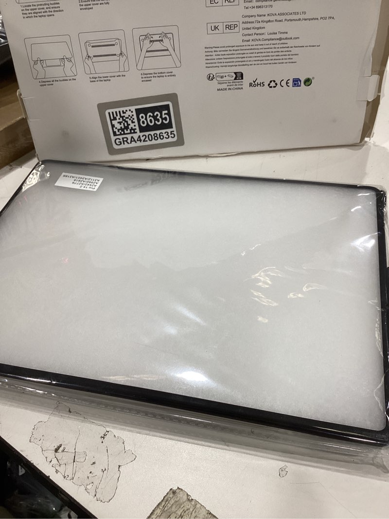 Condition photo showing New/Like New for blueswan anti-cracking hard shell case compatible with macbook pro 14-inch m5 2026 2025-2021 release m4 m3 m2 m1 pro/max chip, anti-fingerprint soft tpu bumper, frosted clear