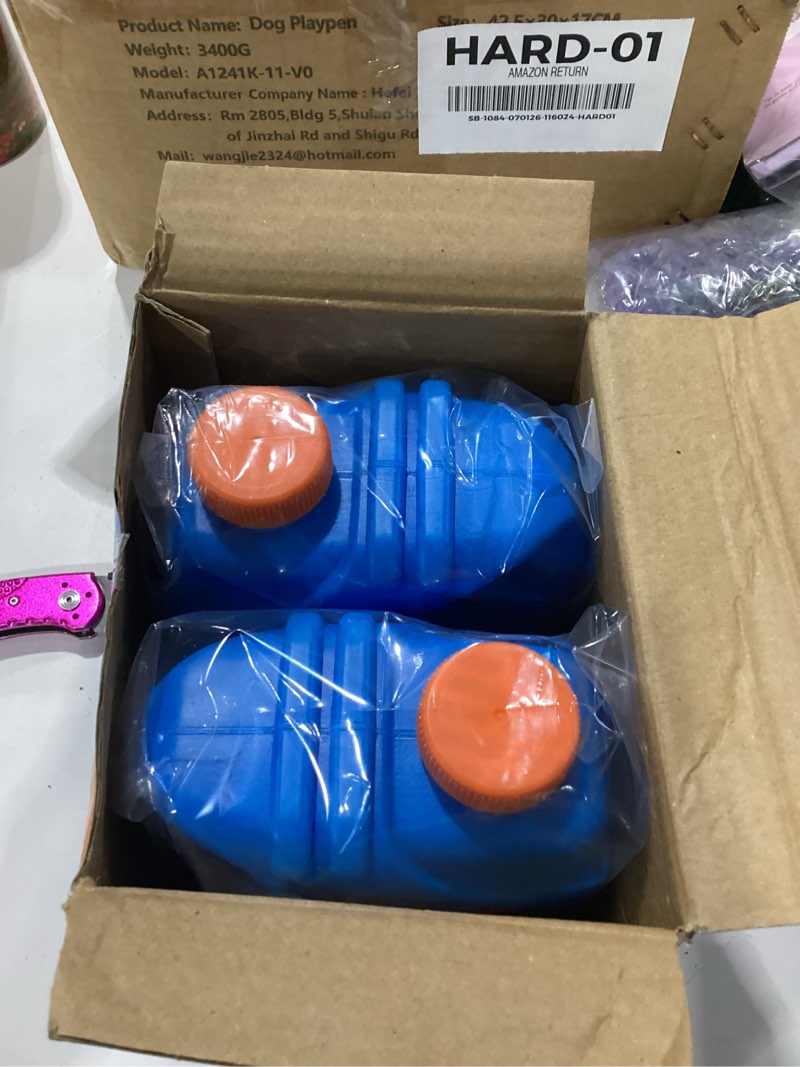 Condition photo showing New/Like New for joyin 2 bottles bubbles refill solutions 64 oz (up to 5 gallon), concentrated solution for bubble machine, gun, wand refill fluid summer, easter toys(blue)