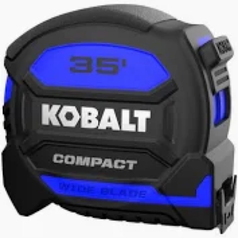 Kobalt 35’compact wide blade tape measure 