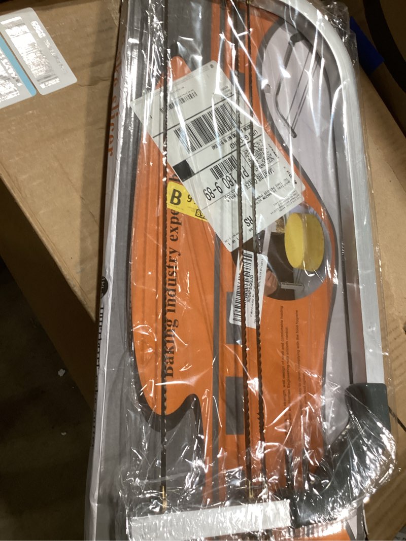 Condition photo showing New/Like New for Cake Leveler,304 Stainless Steel 3 Blades Adjustable Layer Cake Cutter,DIY Cake Slicer Kitchen Baking Tools Accessories,Household Cake Tools Baking and Pastry Tools,for Cake Making(Silver)